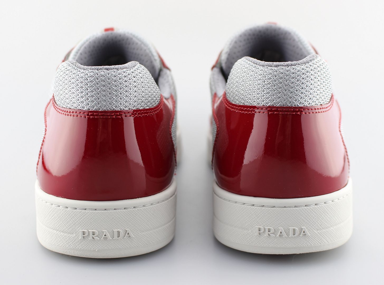 red patent leather prada